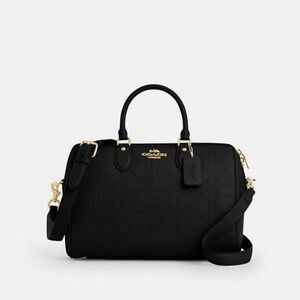 Rowan Large Satchel Bag In Signature Leather